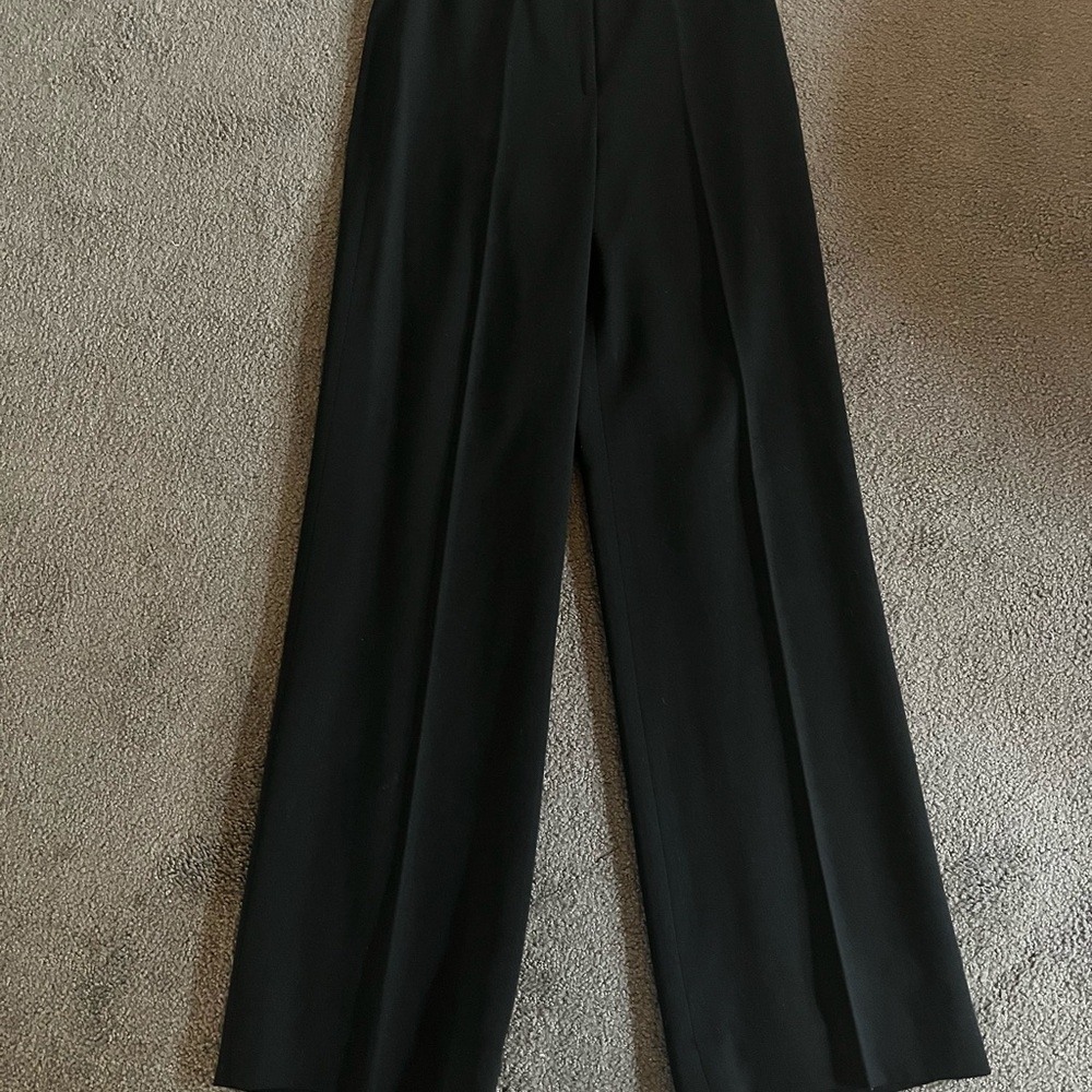 J. Crew Elegant Black Wide Leg Pants